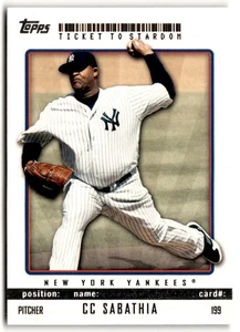 CC Sabathia 2009 Topps Ticket to Stardom #199 New York Yankees - Picture 1 of 2