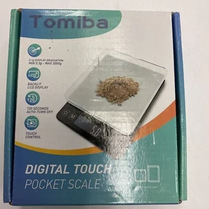 Tomiba Digital Touch Taschenwaage 0,3 g bis 3000 g klein tragbar versandkostenfrei - Bild 1 von 2