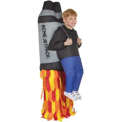 Disfraz de jetpack inflable para niños Rocket Jet Pack Pick Me Up traje inflable Foto 1 de 4