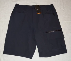 NEW TACVASEN Black Stretch Partial Elastic Waist Cargo Shorts Mens 34 NEW - Picture 1 of 5