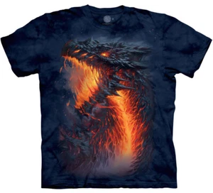 Camisa Dragón Lavaborn Respiración de Fuego Legendaria Mágica La Montaña Fantasía S-3X - Imagen 1 de 5