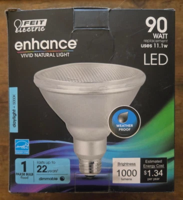 Feit Electric 90w Replacement LED 1000 Lumens Daylight PAR38 Floodlight Bulb - Image 1 of 4