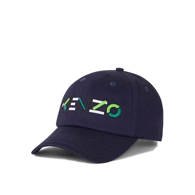 Kenzo Logo Baseball Cap FC55AC052F33 Navy - BRAND NEW WITH TAG - Imagem 1 de 2