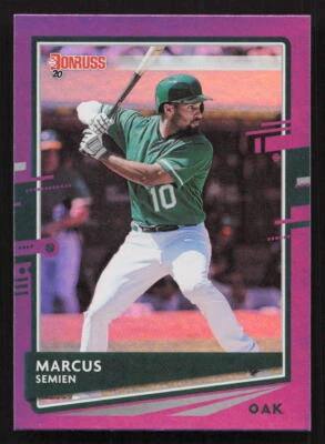 2020 Donruss Marcus Semien Holo Purple #92 Card - Image 1 of 2