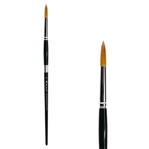 Trekell Golden Taklon Long Handle Artist Brush - Size #20 Round - Picture 1 of 1