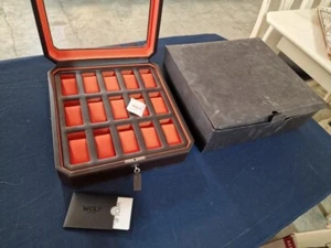 Wolf Windsor 15 slot watch case new condition complete - Picture 1 of 3