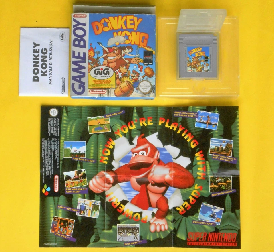 Rare Donkey Kong Nintendo Game Boy Made Japan Dmg Qd Noe Game Jeux The F - Image 1 of 1
