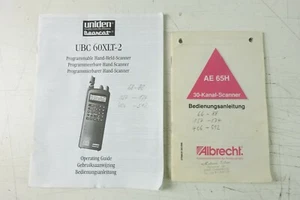 2 Manuals UBC 60XLT-2 und Albrecht AE 65H Funkgeräte Hand Scanner K-3065 - Zdjęcie 1 z 10