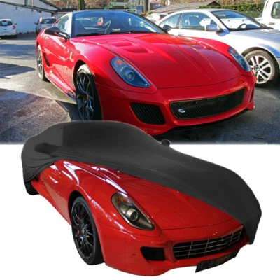 Cubierta de coche completa elástica a prueba de polvo personalizada negra para Ferrari 599 GTO/599 GTB Foto 1 de 4