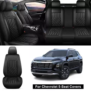For Chevrolet Waterproof Faux Leather Car Front & Rear 5-Seat Covers Full Set - Picture 1 of 82
