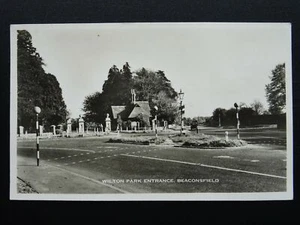 Buckinghamshire BEACONSFIELD Wilton Park Entrance - Old RP Postcard - Picture 1 of 2