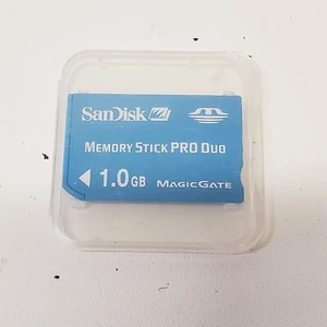 SanDisk Memory Stick PRO Duo 1GB Magic Gate PSP - Picture 1 of 4
