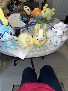 Pocket Monsters Plush Stuffed Animals Set Lot 2 New With Tags - Picture 1 of 15