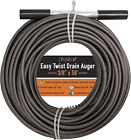 Easy Twist Drain Auger | Flexible Plumbing Cables for Cleaning Drainage Clogs In
