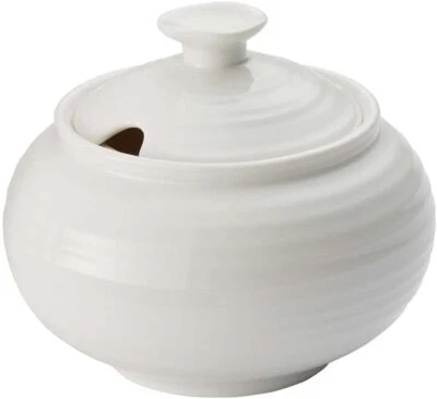 Portmeirion Sophie Conran Porcelain Covered Sugar, 11 oz - White - Image 1 of 4