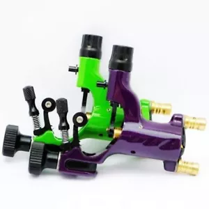 US Stock 2 pcs Mixed Green Purple Dragonfly Rotary Tattoo Machine Liner Shader - Picture 1 of 11