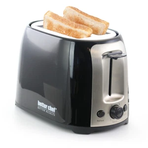 Better Chef Im-226B Cool Touch Wide-Slot Toaster- Black - Picture 1 of 1