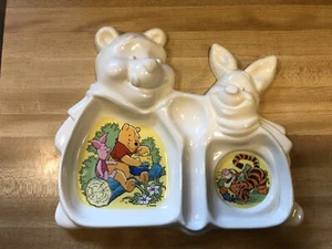 Vintage Disney Winnie The Pooh,piglet,Tigger Kids Dinnerware Tray - Picture 1 of 2
