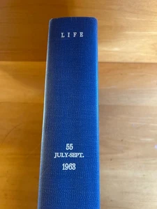 1963 July-Sept Life Magazines - Library Volume - Bound- See Condition Notes - Imagen 1 de 2