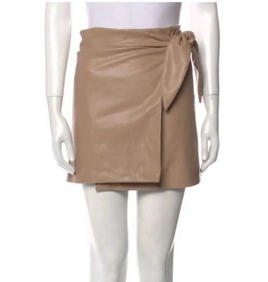 Jason Wu желтовато-коричневый искусственной кожи надежном подпоясанный мини юбка женский размер XS Summer - Изображение 1 из 4