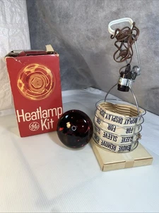 GE Heat Lamp Kit Vintage General Electric 250W Reflector Light Bulb NOS Tested - Picture 1 of 13