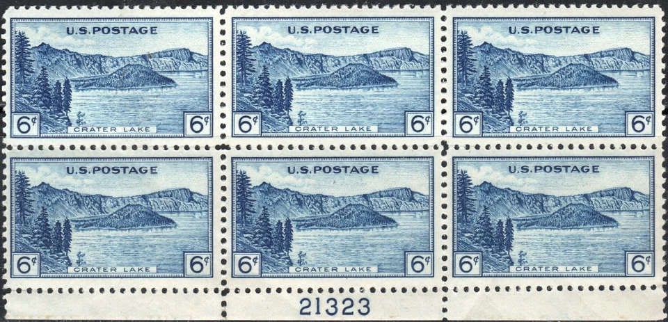 US Scott #745, Plate block of 6, MNH - Image 1 of 1