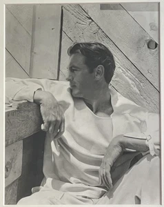 Original Fine Art Photograph Male Glamour Portrait B&W Framed Gatsby Hollywood - Picture 1 of 4