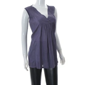 The Masai for Womens blouse V-Neck Wrap Empire Top tunic Size s Small Violet - Picture 1 of 6
