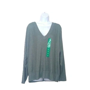 NEU Buffalo David Bitton Sweater Pullover salbeigrün V-Ausschnitt weich! Neu mit Etikett Gr. XL - Bild 1 von 5