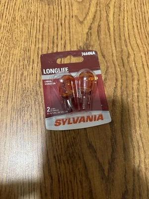 Repuesto de luz de señal de giro trasera Sylvania LongLife 7444NA 28/8W dos bombillas OE Foto 1 de 2