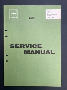 Volvo P1800 P120 Series Springs Shocks Service Manual 1956 - 1965 - Bild 1 von 3