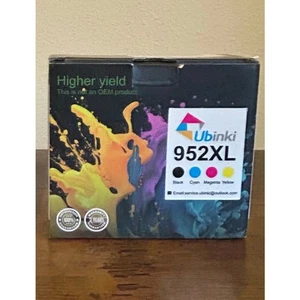 4-pak 952XL 952 XL wkład atramentowy do HP OfficeJet Pro ZAPIECZĘTOWANY / NOWY - Zdjęcie 1 z 5
