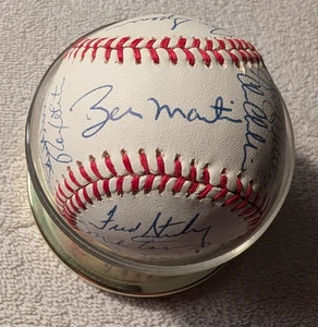 1978 New York Yankees Team Signed AL Ball Billy Martin Reggie Jackson 24 Sigs - Picture 1 of 6