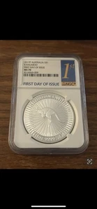 2017P Australia S$1 NGC MS70 Kangaroo First Day of Issue - Picture 1 of 2