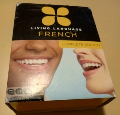 Living Language French Complete Edition 3-Book & 9-CD Set beginner To advanced - Image 1 of 4