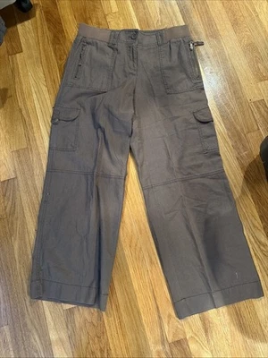 Loft 裤子亚麻 Marisa 工装棕色 8 — 第 1/4 张图片