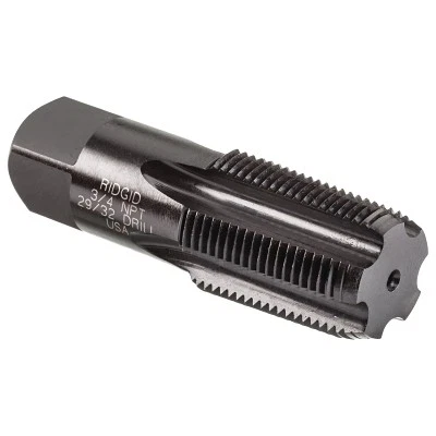 Pipe Tap, 3/4 in-14 NPT, Taper, 5 Flutes Ridge Tool Company  35835 95691358356 - Image 1 of 1