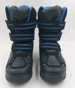 Totes Lucas II 2 Weather Winter Snow Boots Black Blue Little Kids Size 13M - Picture 1 of 11