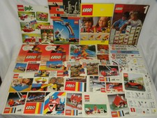 LOT ANCIEN CATALOGUE CATALOG MANUEL D'INSTRUCTION VINTAGE LEGO SYSTEM BASIC 735