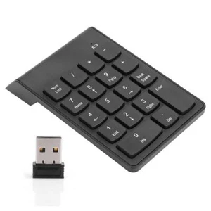 Mini USB 2.4GHz Wireless Digital Numeric Keyboard Number Keypad 18key for Laptop - Picture 1 of 12