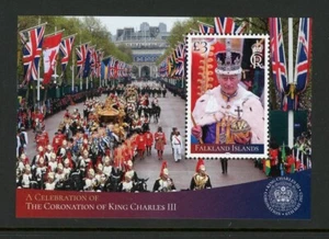 Falkland Islands 2023 King Charles Coronation 4v + S/S MNH Royalty Uniforms - Picture 1 of 2