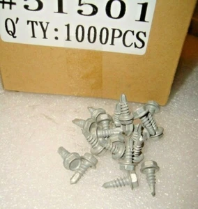 Hex Metal Self Drilling 8g-18 x 12mm box of 1000 Galvanised Screw Tek Metal - Picture 1 of 4