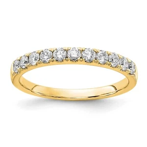 Charles & Colvard 14k Yellow Gold 1/4 ct. Lab Grown Diamond VS/SI+ G Weding Band - Picture 1 of 7