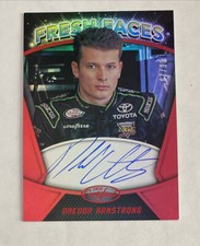 2018 Panini Certified Racing Fresh Faces Signature Dakota Armstrong Card No./99