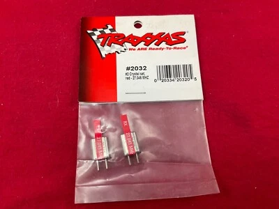 TRAXXAS 2032 27mhz CRYSTAL set #2 RED 27.045mhz crystals TQ transmitter receiver - Image 1 of 3