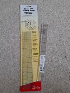 1 Circle and Scallop Ruler 18" and 1 Quilting/Craft Ruler 12"