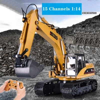 Huina 1/14Th Skala Rc Bagger 2.4G 15Ch W/Die Cast Eimer Fernbedienung Spielzeug - Bild 1 von 4