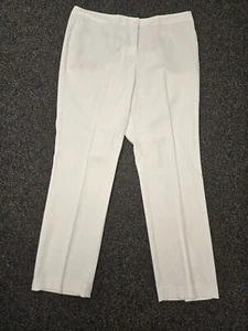 Ivanka Trump High Rise Dress Pants Creamy White Size 16 - Picture 1 of 9
