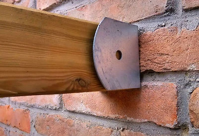 Staffa da parete per travi 90x90, portapilastro da muro, supporto per morali - Immagine 1 di 3