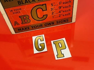 PEGATINAS AUTOADHESIVAS DE ORO DE 5 PULGADAS DE ALEACIÓN REAL GP - Imagen 1 de 4